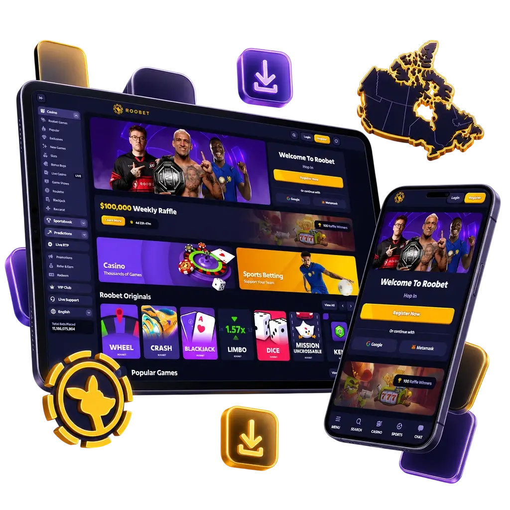 Step-by-step guide to downloading and installing the Roobet app on iOS using the Progressive Web App method in Canada.
