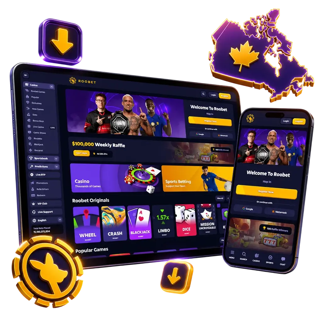 Download the Roobet Android APK directly for full access to sports betting and casino games without an app store.