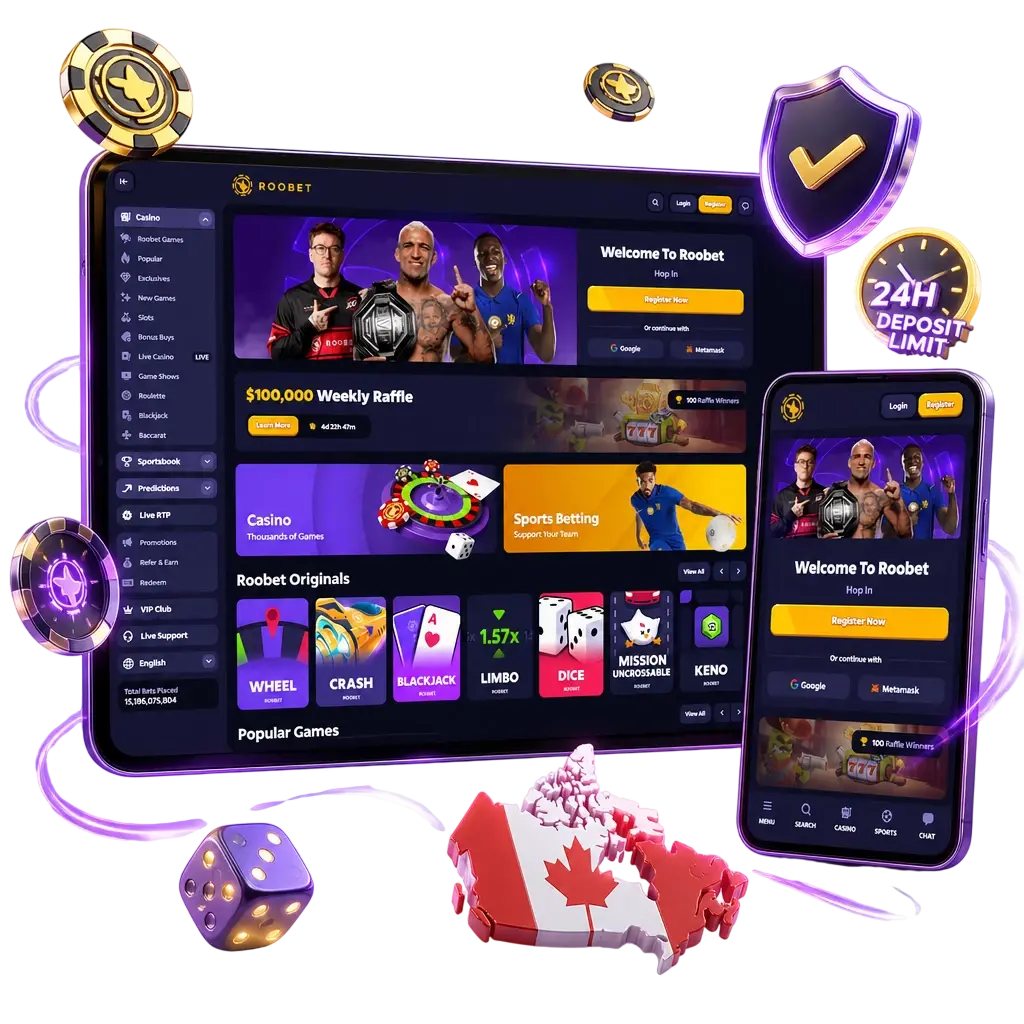 Responsible gaming icon representing safe play tools like deposit limits, self-exclusion, and age verification for Canadian players.