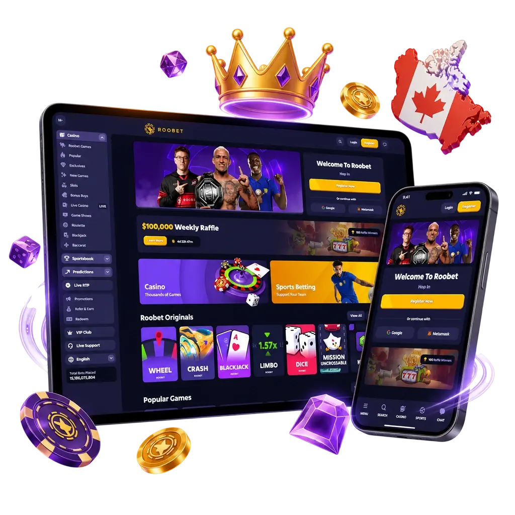 Popular Roobet slot games from top providers like Pragmatic Play, NetEnt, and Play'n GO with RTP details for Canadian players.