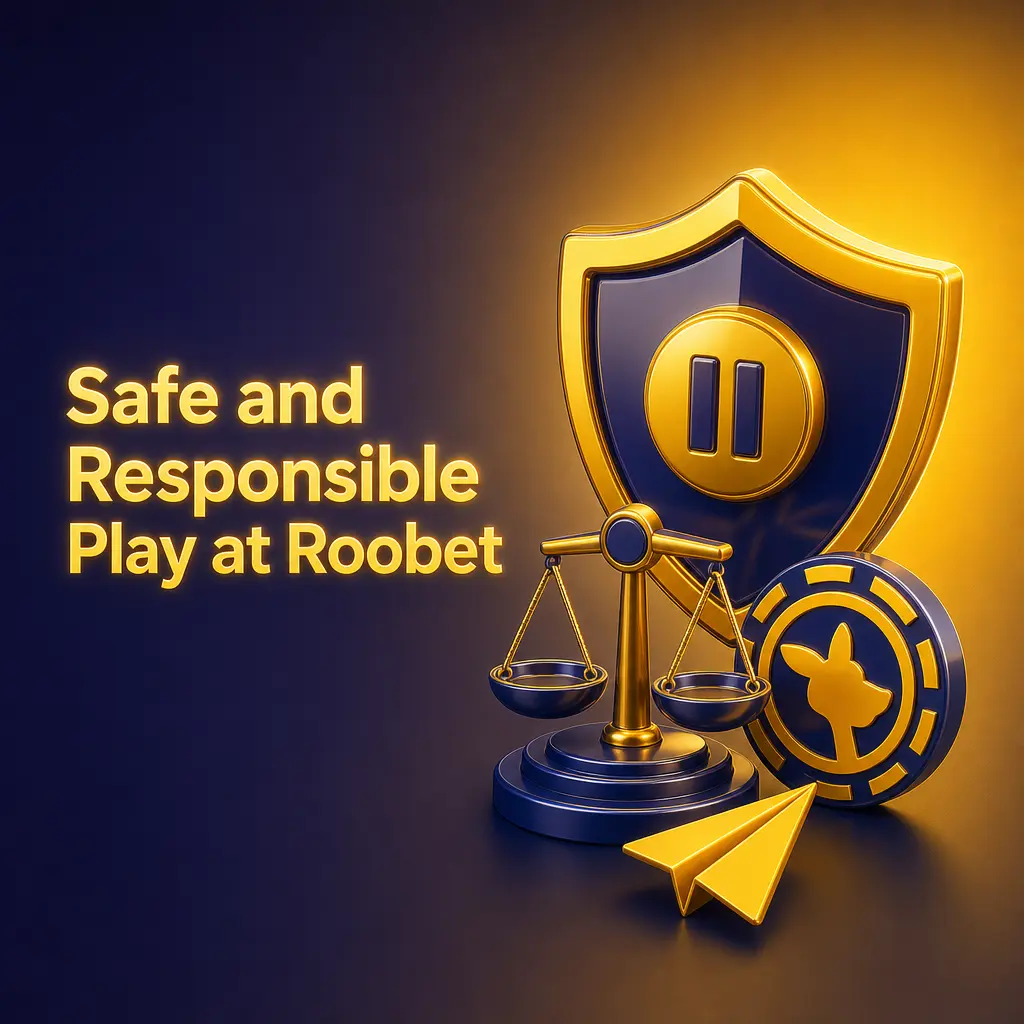 Roobet account settings showing deposit limits, session reminders, and self-exclusion tools for responsible play